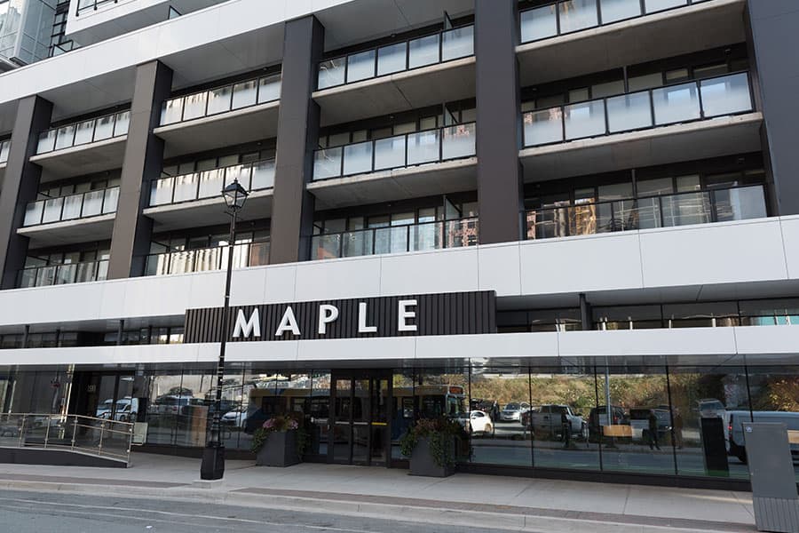 Maple apartment building