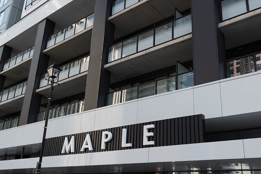 Maple apartment building
